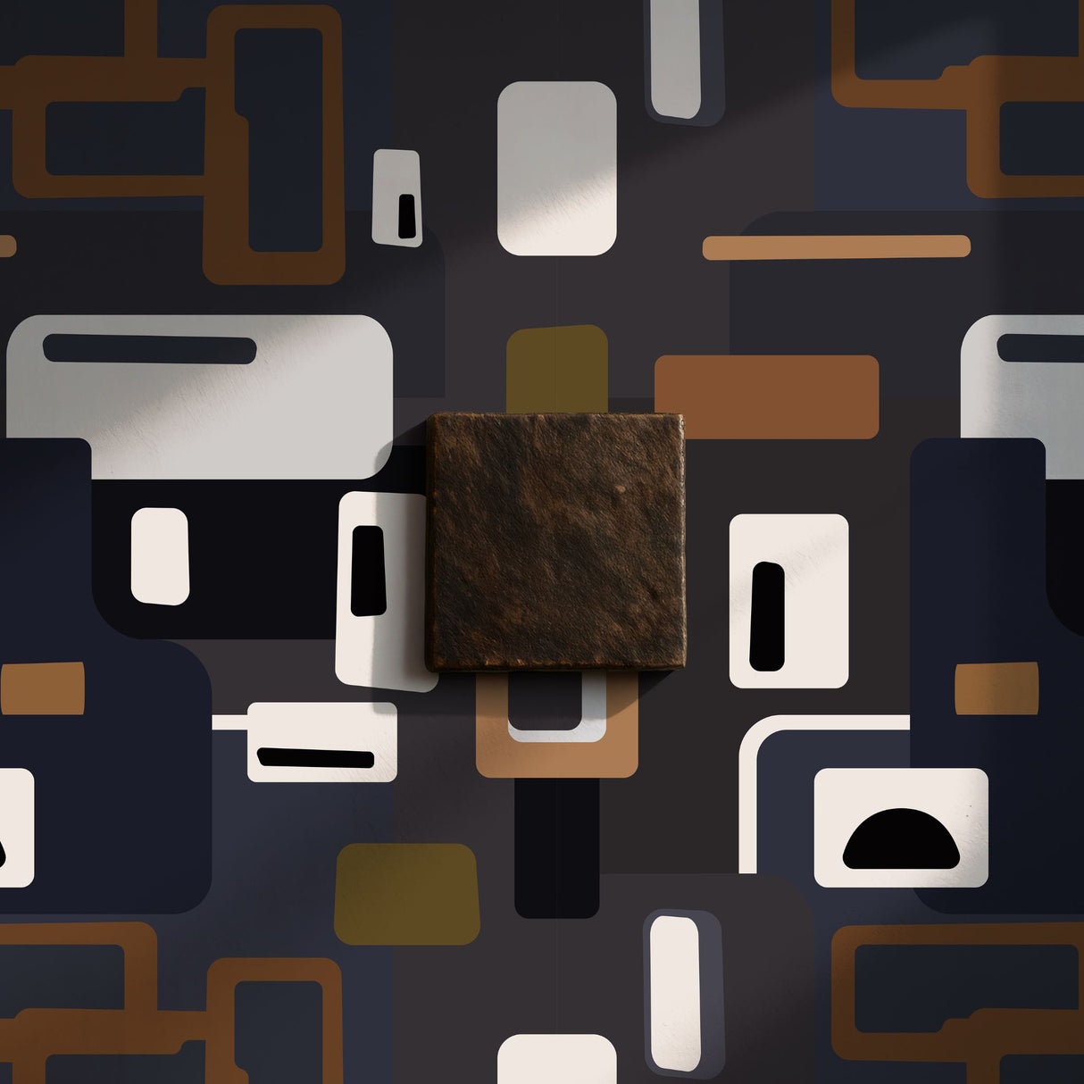 Mellow Pop | Groovy Mid-Century Modern 1970s Wallpaper Wallpaper Sckribbles Signature - Premium Non-Woven Roll - 24 in x 32.8 ft (61 cm × 10 m) Groove