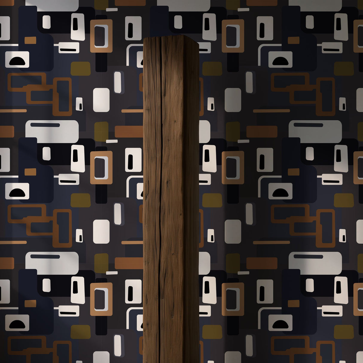 Mellow Pop | Groovy Mid-Century Modern 1970s Wallpaper Wallpaper Sckribbles