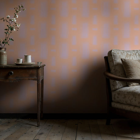 Geo Drift | Contemporary Abstract Geometrical Brick Shapes Wallpaper Wallpaper Sckribbles