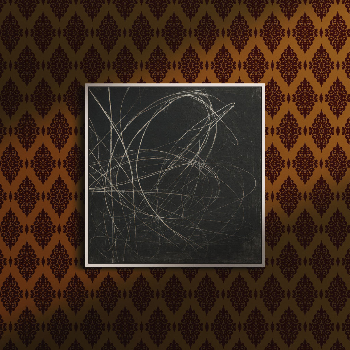 Ornate Grace | Vintage Opulent Regal Victorian Damask Wallpaper Wallpaper Sckribbles