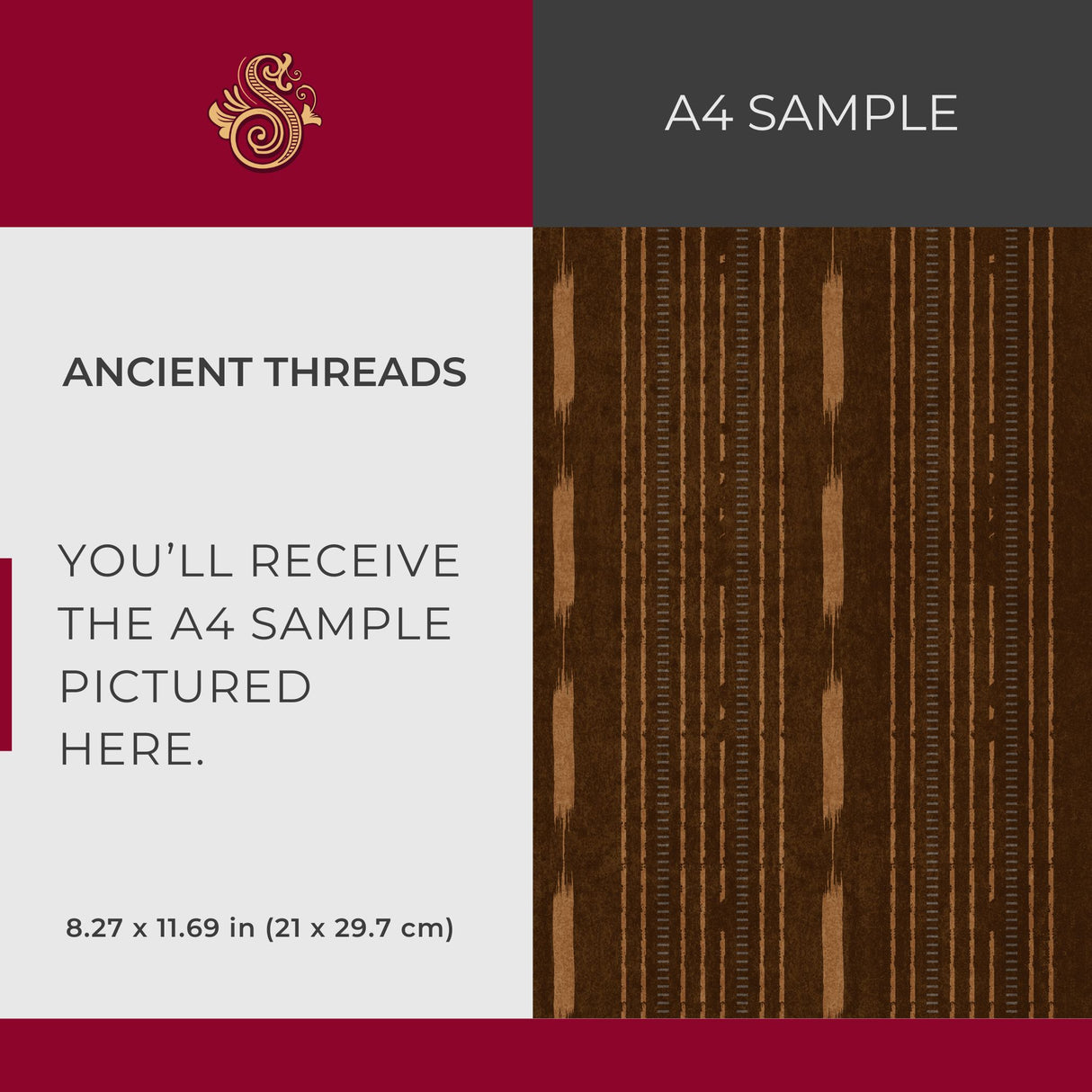 Drifted Grain | Rustic Grunge Organic Weathered Striped Wallpaper