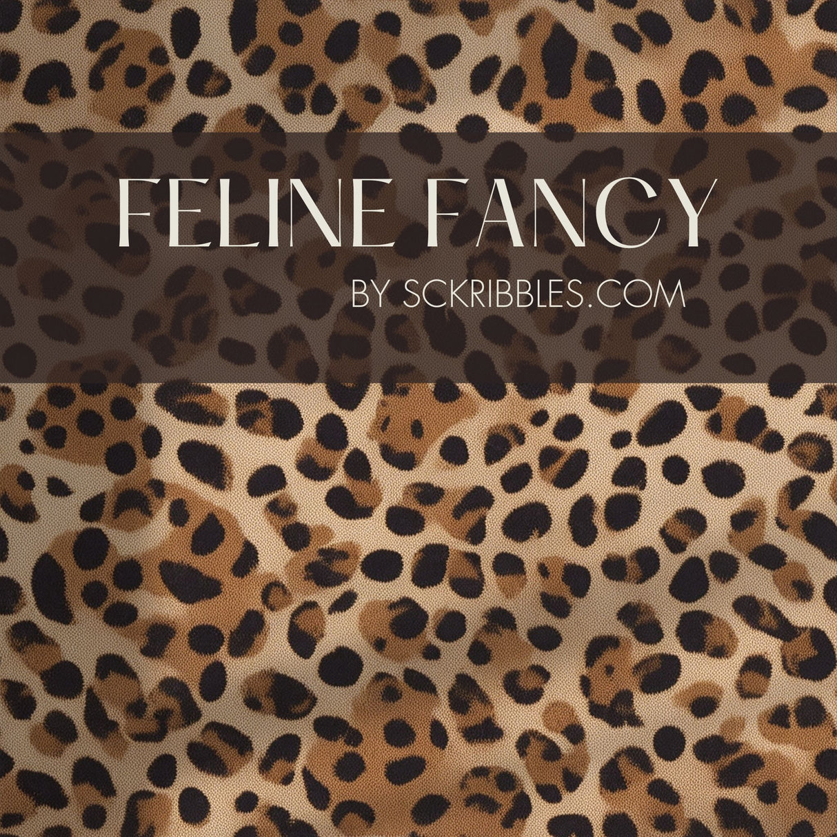 Feline Fancy | Maximalist Leopard Print Wallpaper Wallpaper Sckribbles