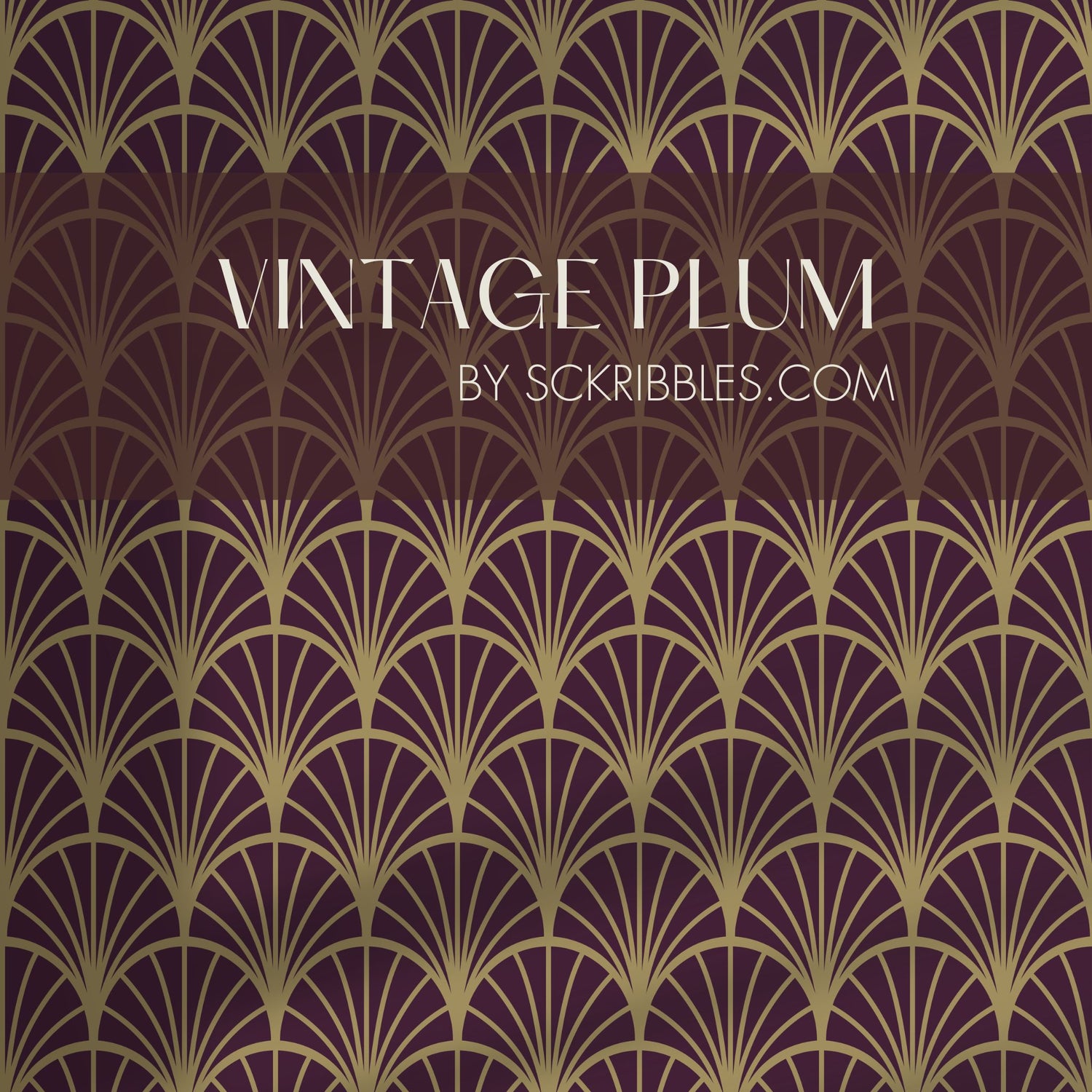 Chic Shells | Vintage Scalloped Shell Art Deco Wallpaper Wallpaper Sckribbles
