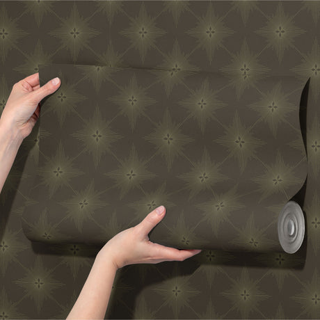 Astralis Royale | Elegant Moody Stars Art Deco Wallpaper Wallpaper Sckribbles