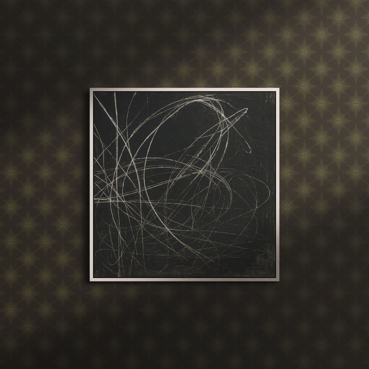 Astralis Royale | Elegant Moody Stars Art Deco Wallpaper Wallpaper Sckribbles