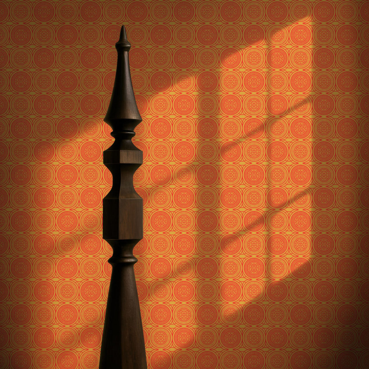 Harmony Rising | Dramatic Bright Geometrical Chinese Wallpaper Wallpaper Sckribbles