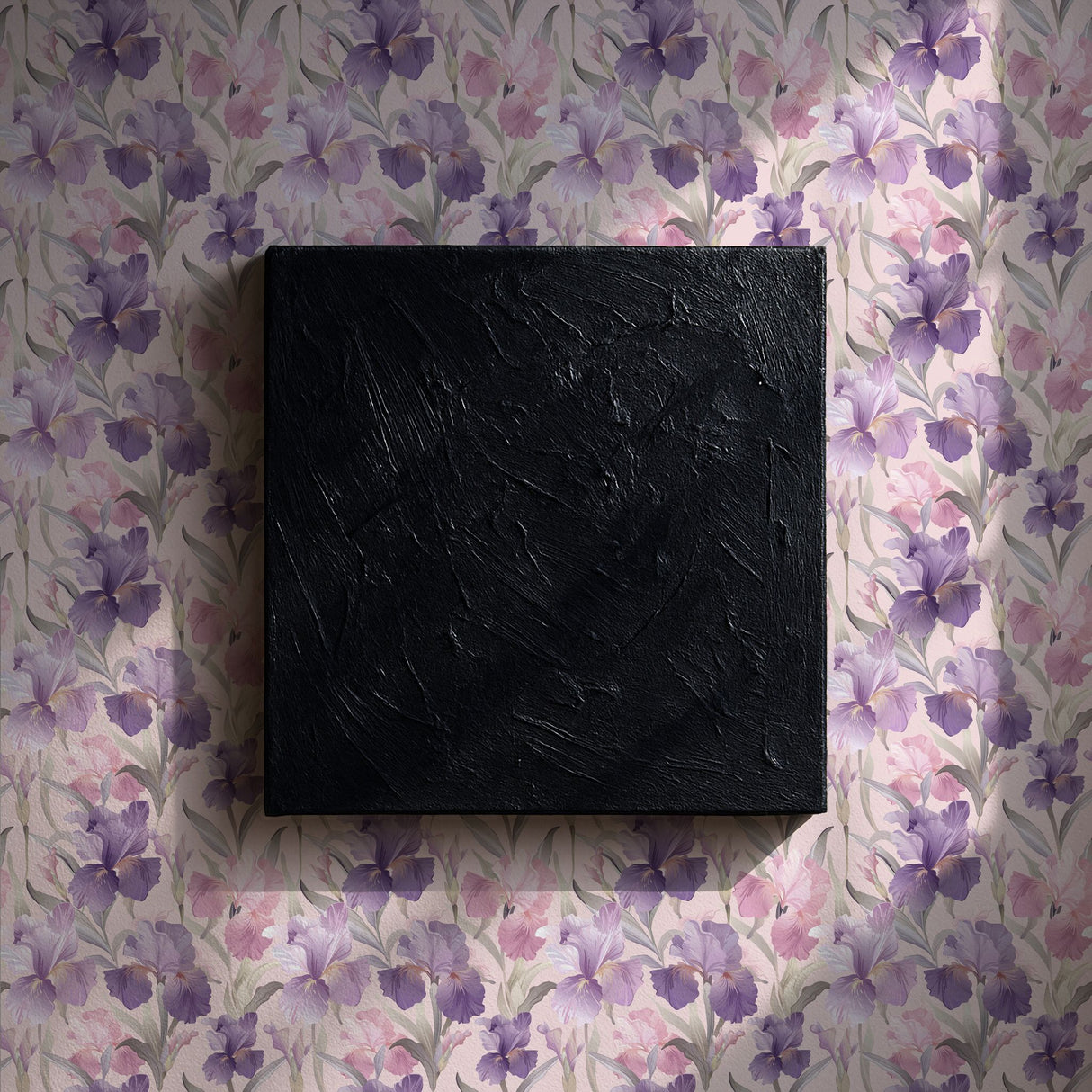 Germanica Mist | Feminine Pink & Purple Iris Floral Wallpaper Wallpaper Sckribbles