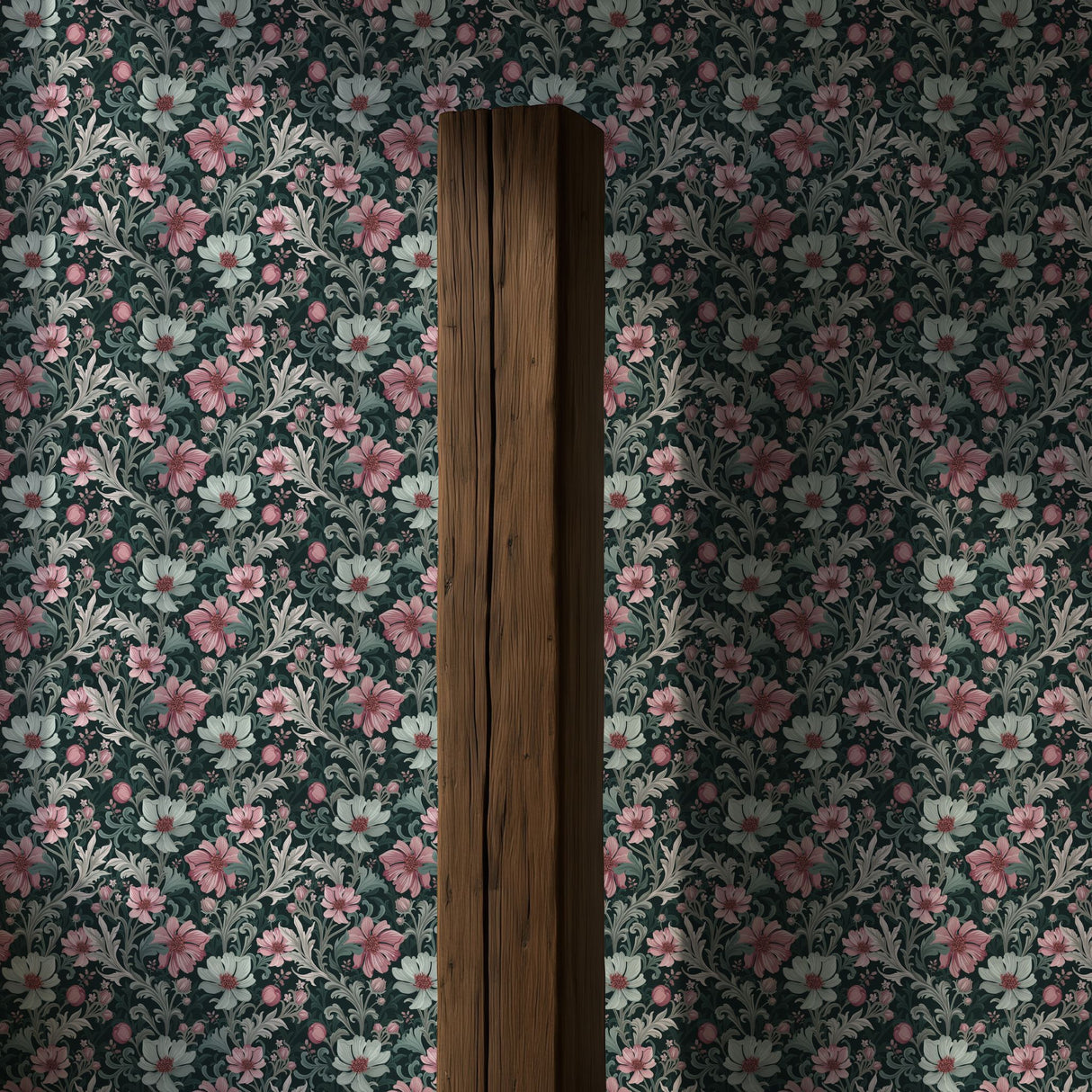 Paradise Petals | Pretty Feminine Romantic Floral Botanical Wallpaper Wallpaper Sckribbles