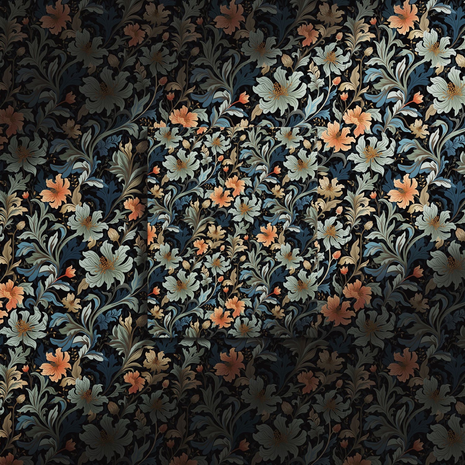 Botanic Dream | Feminine Flower Botanical Wallpaper Wallpaper Sckribbles