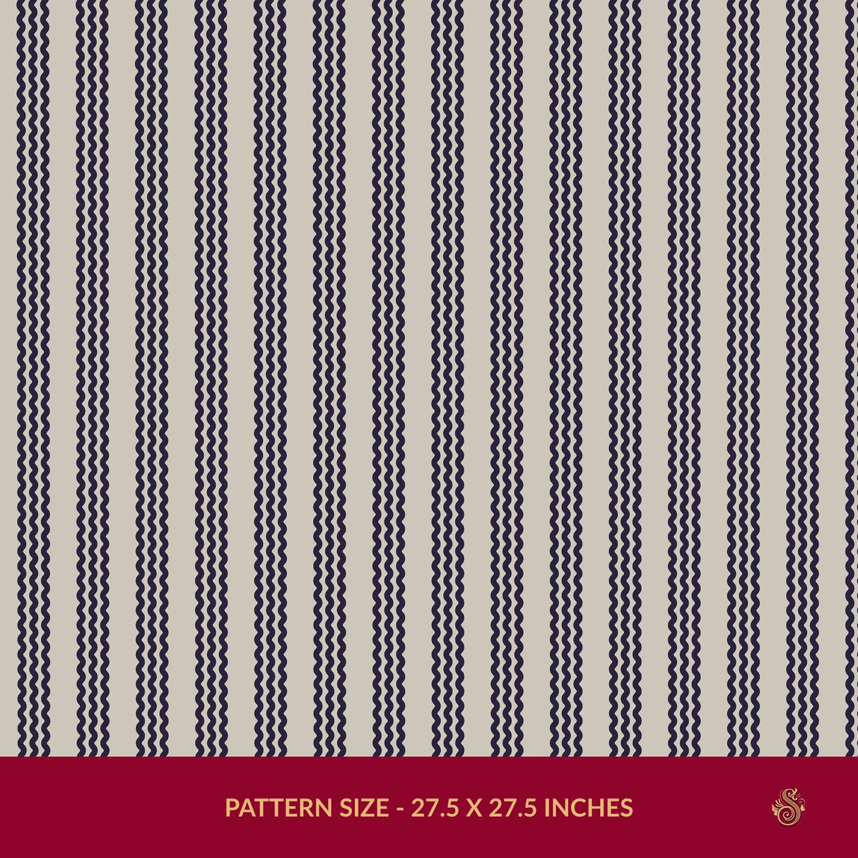 Twist & Turn | Black & Beige Wavy Vertical Striped Wallpaper Wallpaper Sckribbles
