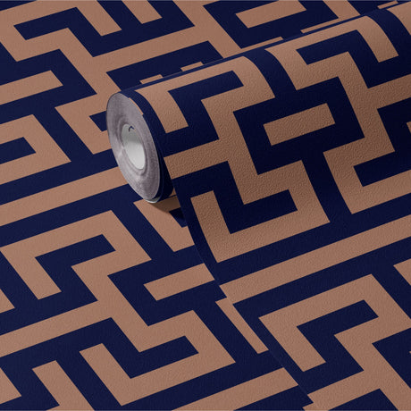 Metro Deco | Bold Geometrical Dramatic Art Deco Wallpaper Wallpaper Sckribbles
