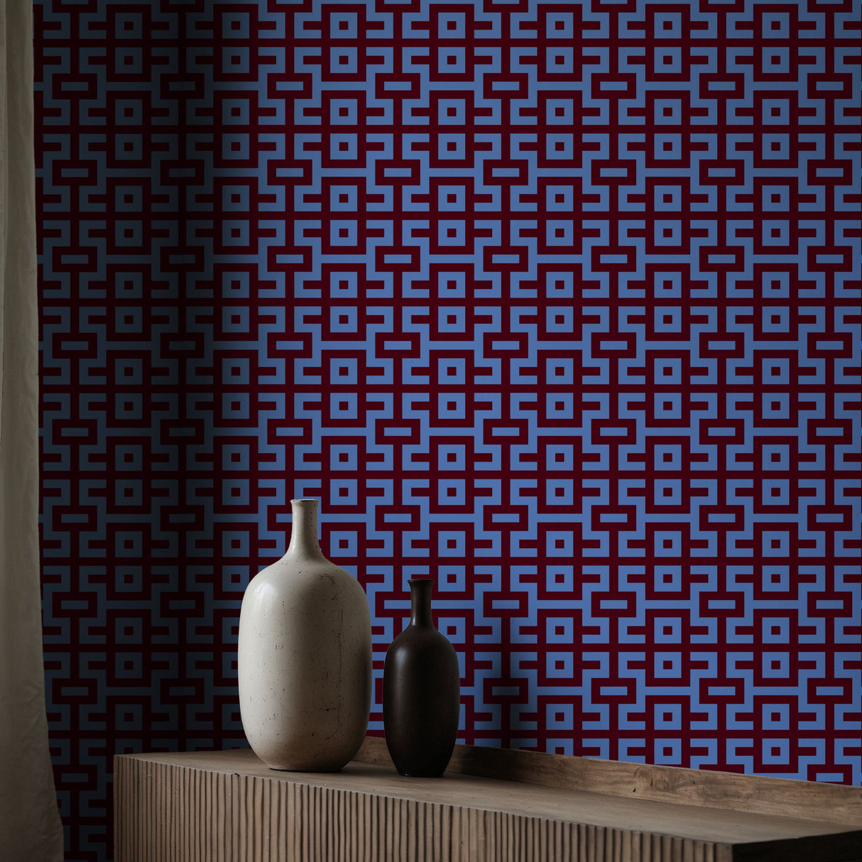Pacdeco | Bright Bold & Eccentric Retro Art Deco Wallpaper Wallpaper Sckribbles