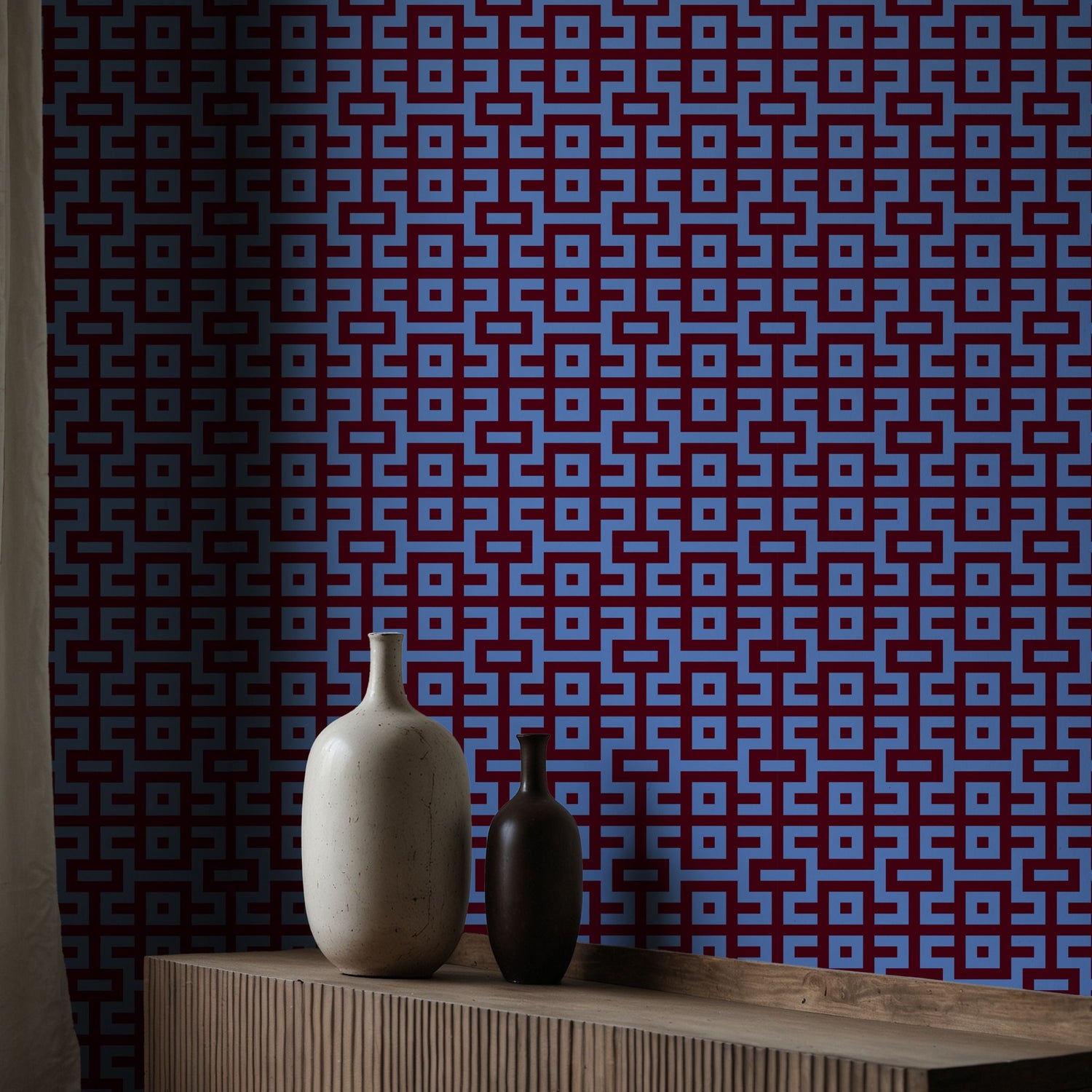 Pacdeco | Bright Bold & Eccentric Retro Art Deco Wallpaper Wallpaper Sckribbles