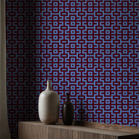 Pacdeco | Bright Bold & Eccentric Retro Art Deco Wallpaper Wallpaper Sckribbles