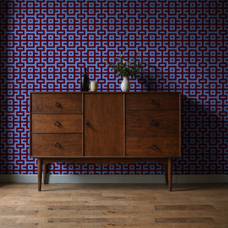 Pacdeco | Bright Bold & Eccentric Retro Art Deco Wallpaper Wallpaper Sckribbles