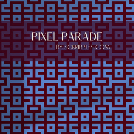 Pacdeco | Bright Bold & Eccentric Retro Art Deco Wallpaper Wallpaper Sckribbles Traditional - (Non-Woven) Sample 14'' x 14'' / 35 x 35 cm Pixel Parade