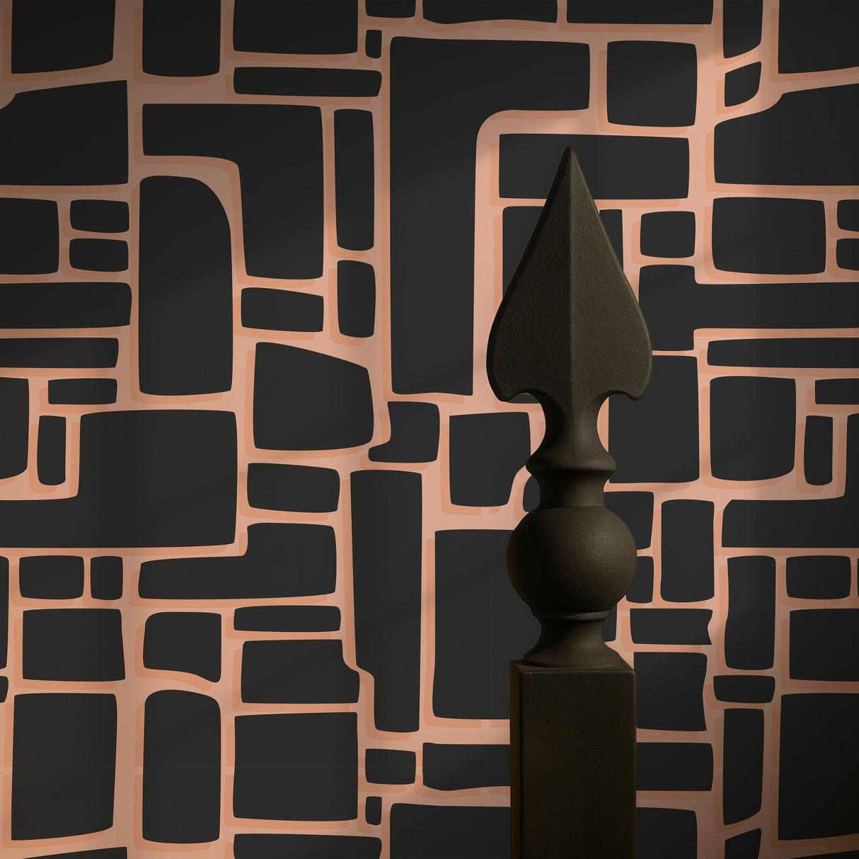 Wildform | Bold Maximalist Abstract African Wallpaper Wallpaper Sckribbles Signature - Premium Non-Woven Roll - 24 in x 32.8 ft (61 cm × 10 m)