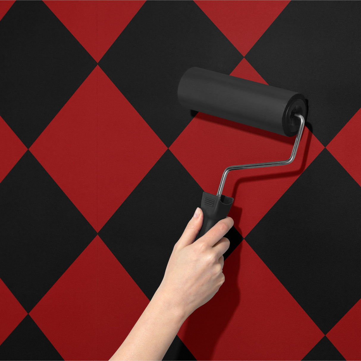 Check Mate | Classic Bold Maximalist Dramatic Checkered Wallpaper Wallpaper Sckribbles
