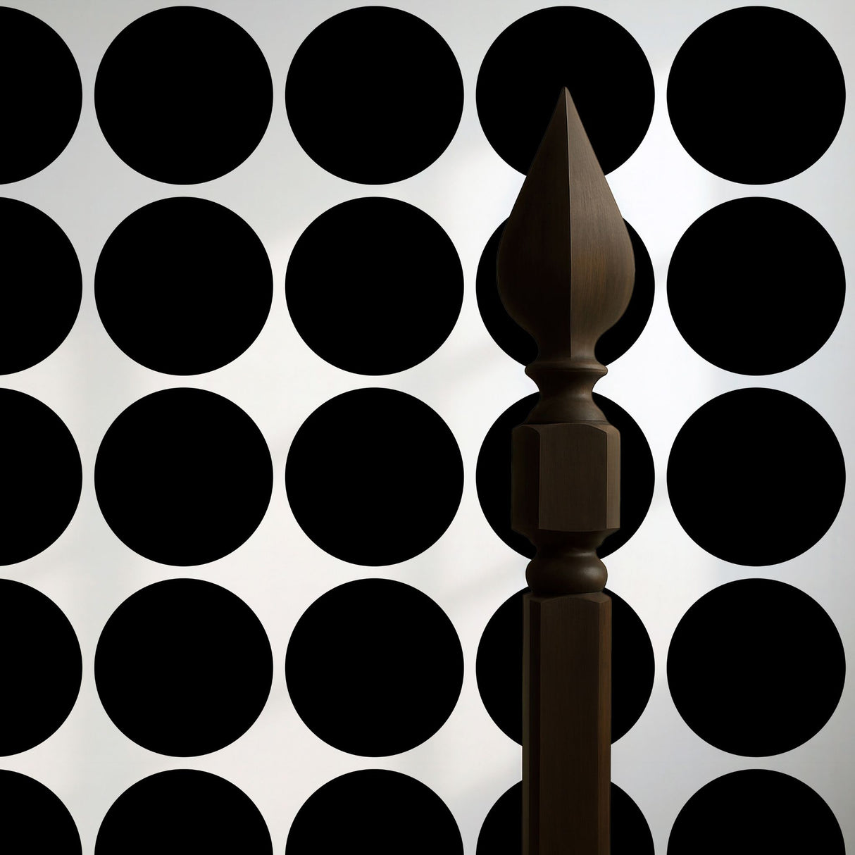 Circle Saga | Bold Black & White Geometrical Circles Wallpaper Wallpaper Sckribbles