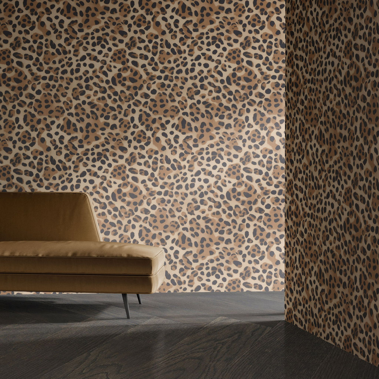 Feline Fancy | Maximalist Leopard Print Wallpaper Wallpaper Sckribbles