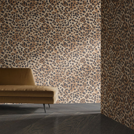 Feline Fancy | Maximalist Leopard Print Wallpaper Wallpaper Sckribbles