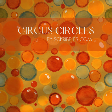 Circus Circles | Colorful Bright Bubbles Children's Room Wallpaper Wallpaper Sckribbles