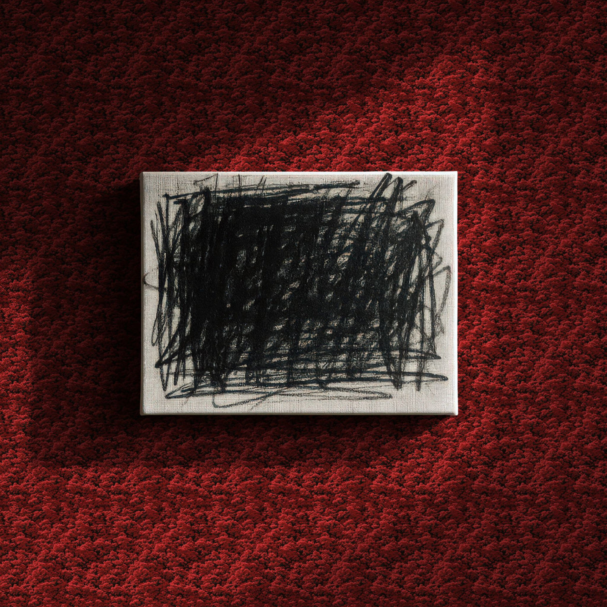 Ruby Canopy | Bright Red Botanical Blossom Tree Wallpaper Wallpaper Sckribbles