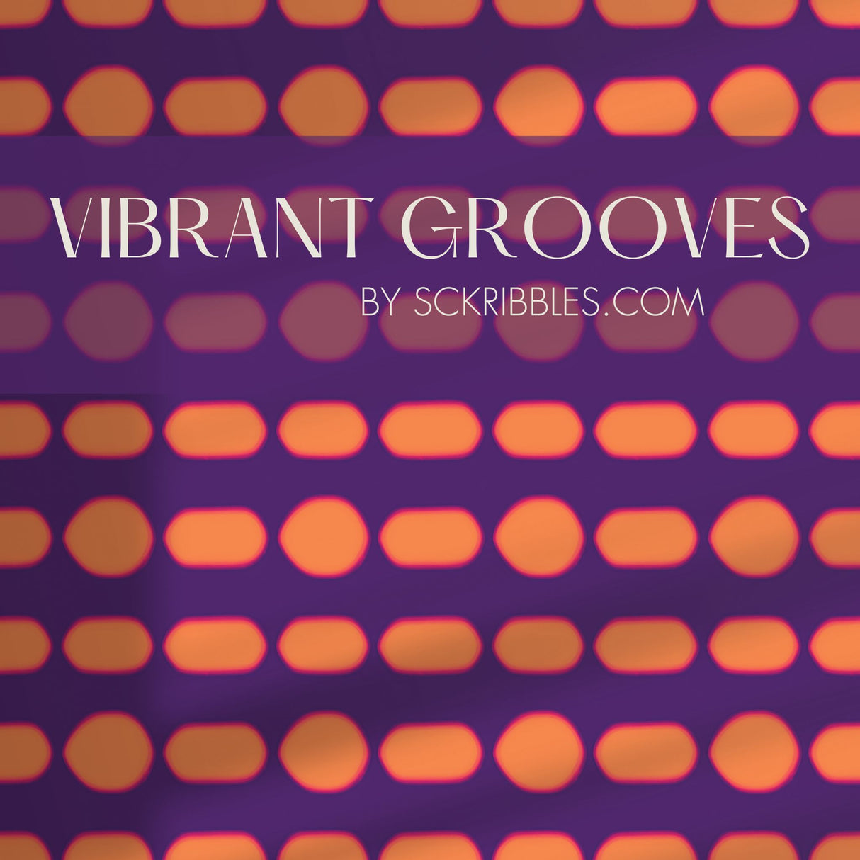 Vibrant Grooves | Bright Colorful Funky Retro Wallpaper Wallpaper Sckribbles