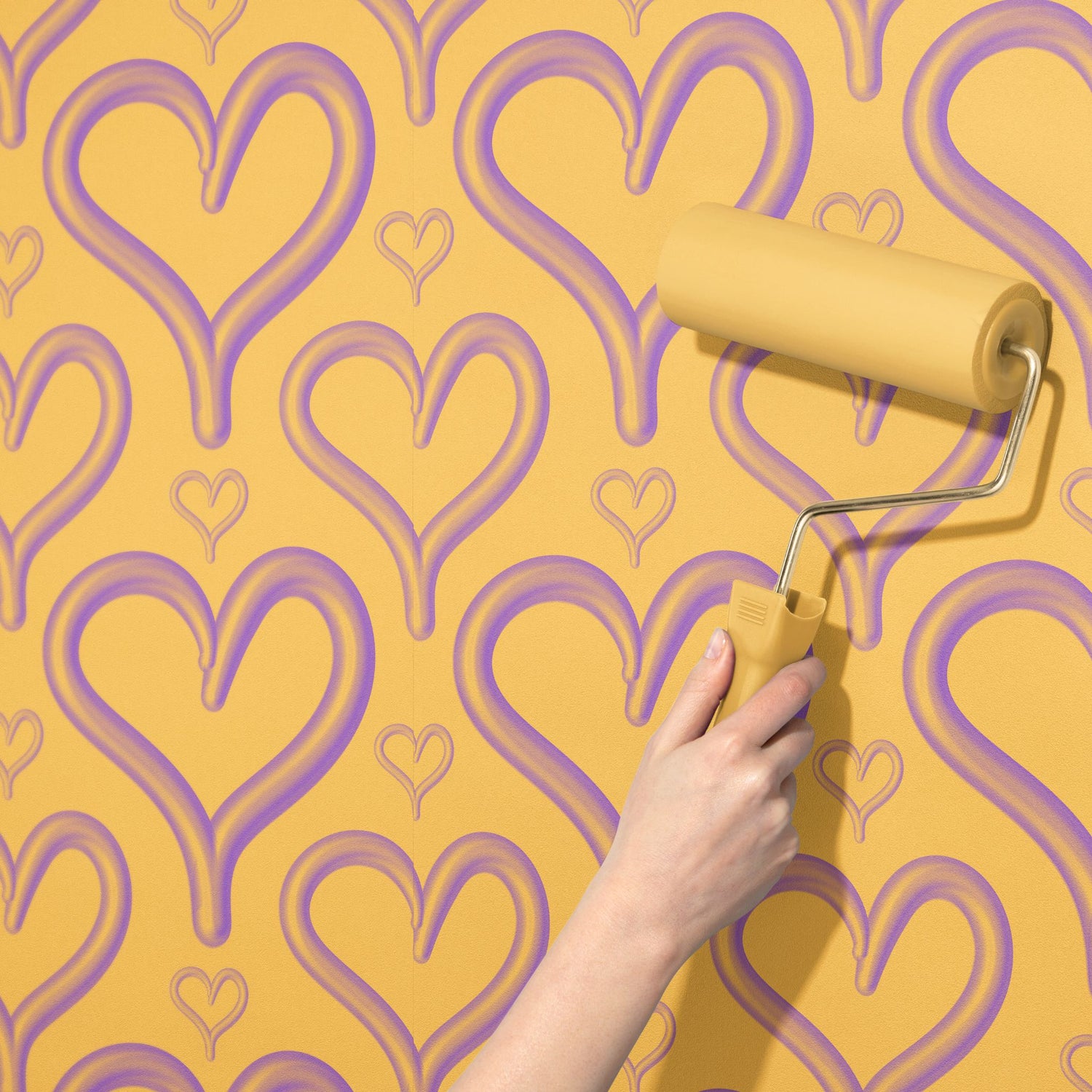 Heartburst | Cute Pink Love Heart Bubble Wallpaper Wallpaper Sckribbles