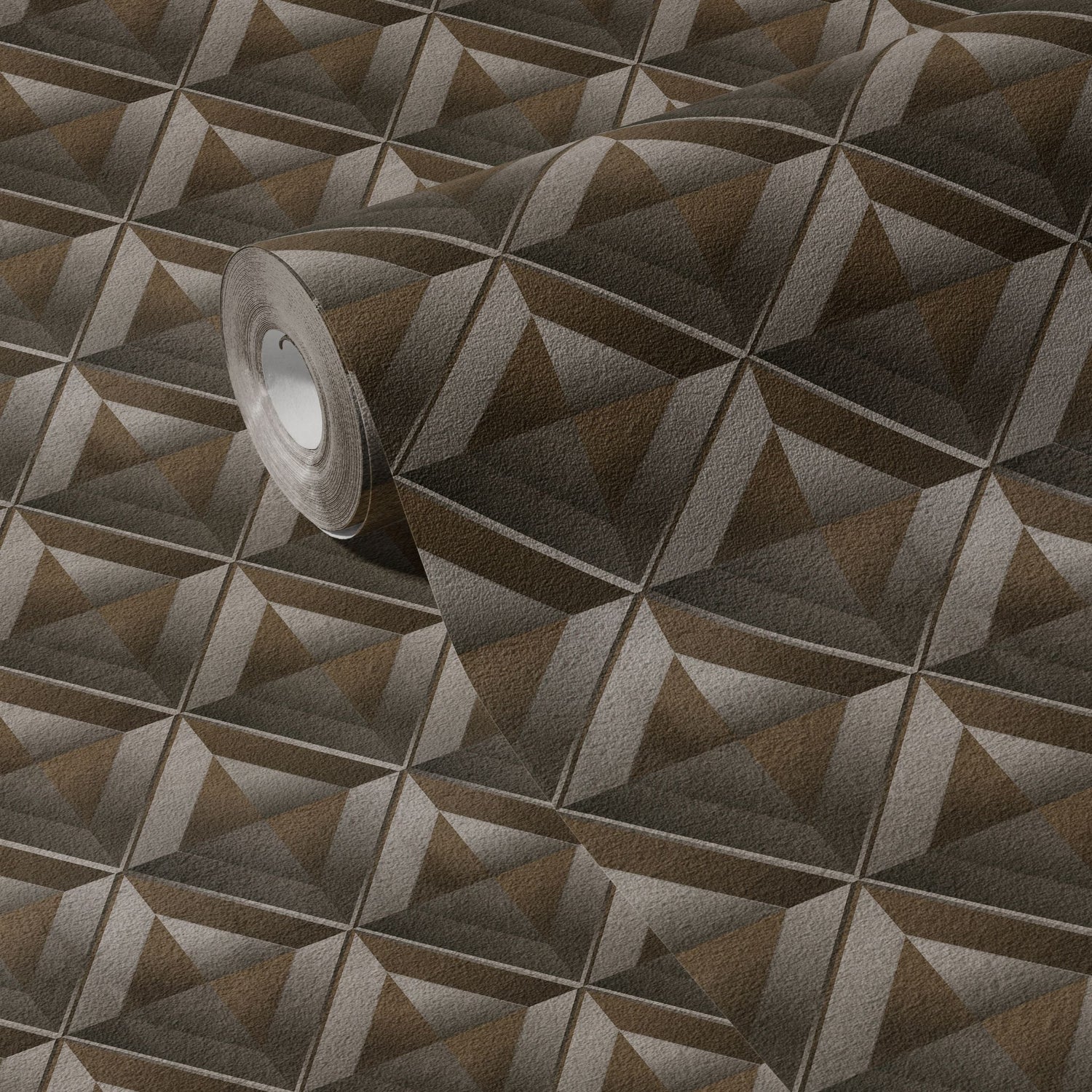 Boxform | Neutral Dimensional Geometrical Masculine Men's Wallpaper Wallpaper Sckribbles