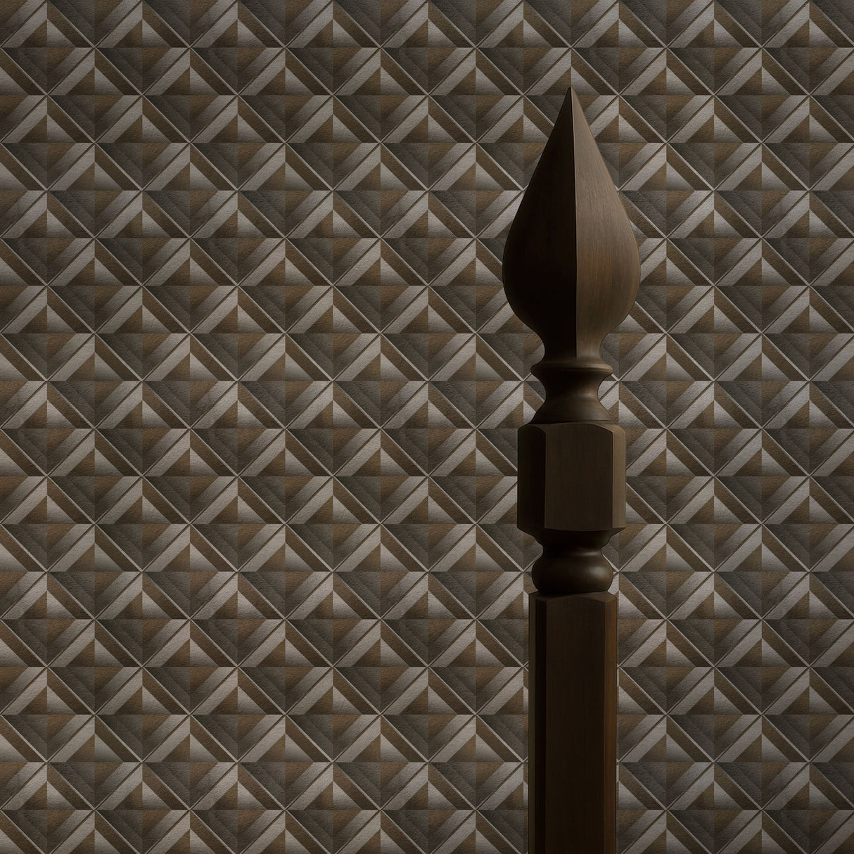 Boxform | Neutral Dimensional Geometrical Masculine Men's Wallpaper Wallpaper Sckribbles Signature - Premium Non-Woven Roll - 24 in x 32.8 ft (61 cm × 10 m)