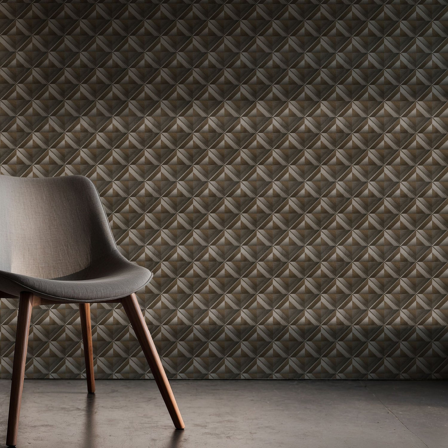 Boxform | Neutral Dimensional Geometrical Masculine Men's Wallpaper Wallpaper Sckribbles