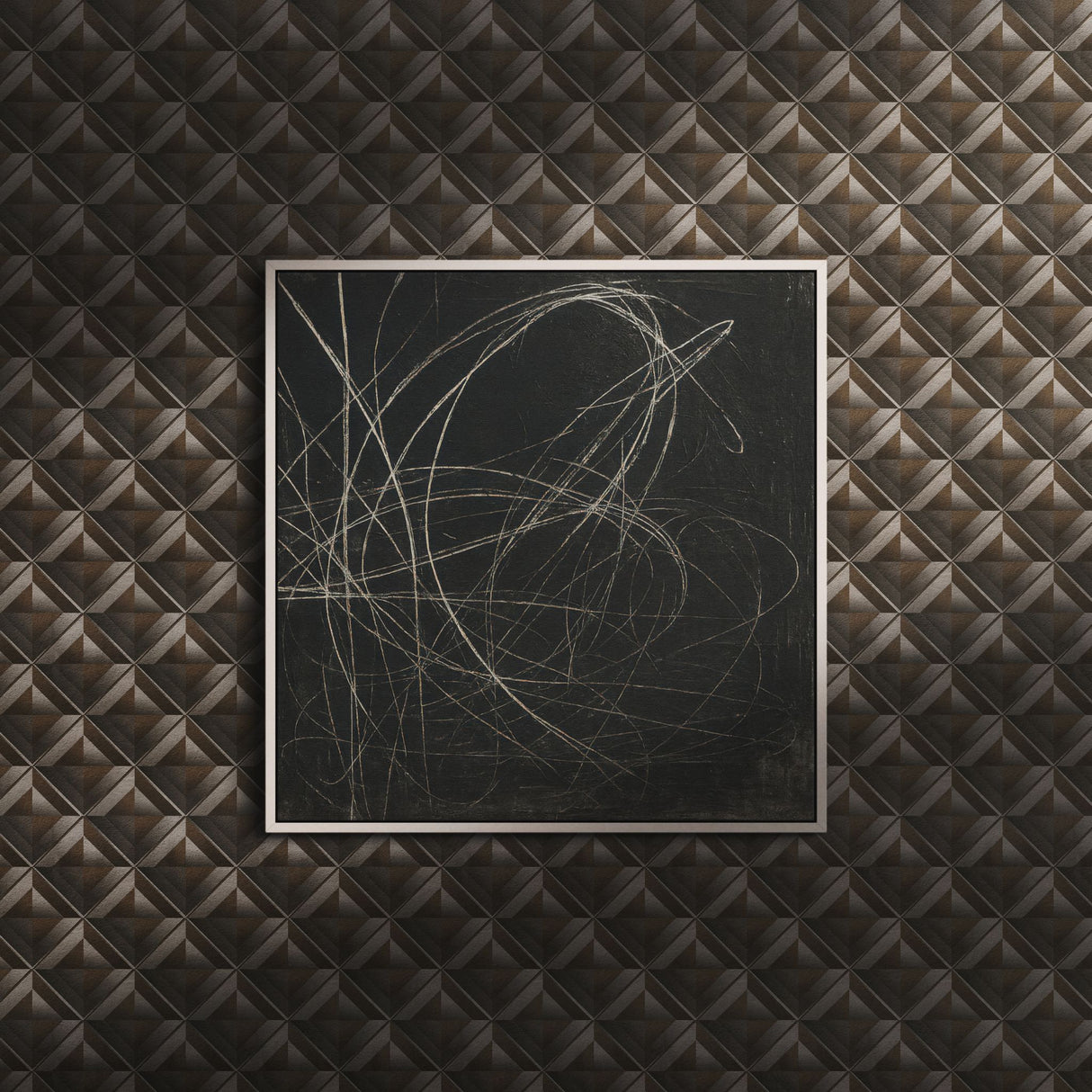 Boxform | Neutral Dimensional Geometrical Masculine Men's Wallpaper Wallpaper Sckribbles