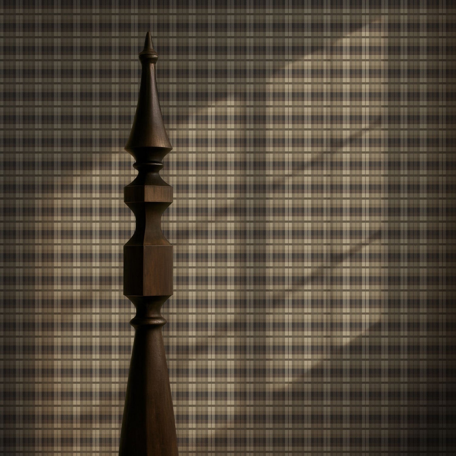 Stoneweave | Neutral Brown Classic Traditional Plaid Wallpaper Wallpaper Sckribbles