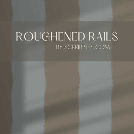 Roughened Rails | Maximalist Bold Jagged Vertical Striped Wallpaper Wallpaper Sckribbles
