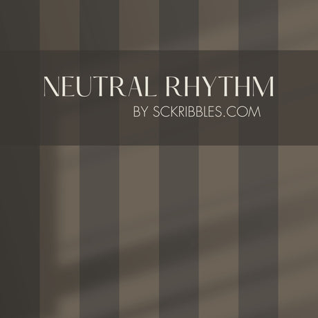 Subtle Stripes | Classic Muted Old-World Understated Striped Wallpaper Wallpaper Sckribbles Traditional - (Non-Woven) Sample 14'' x 14'' / 35 x 35 cm Neutral Rhythm