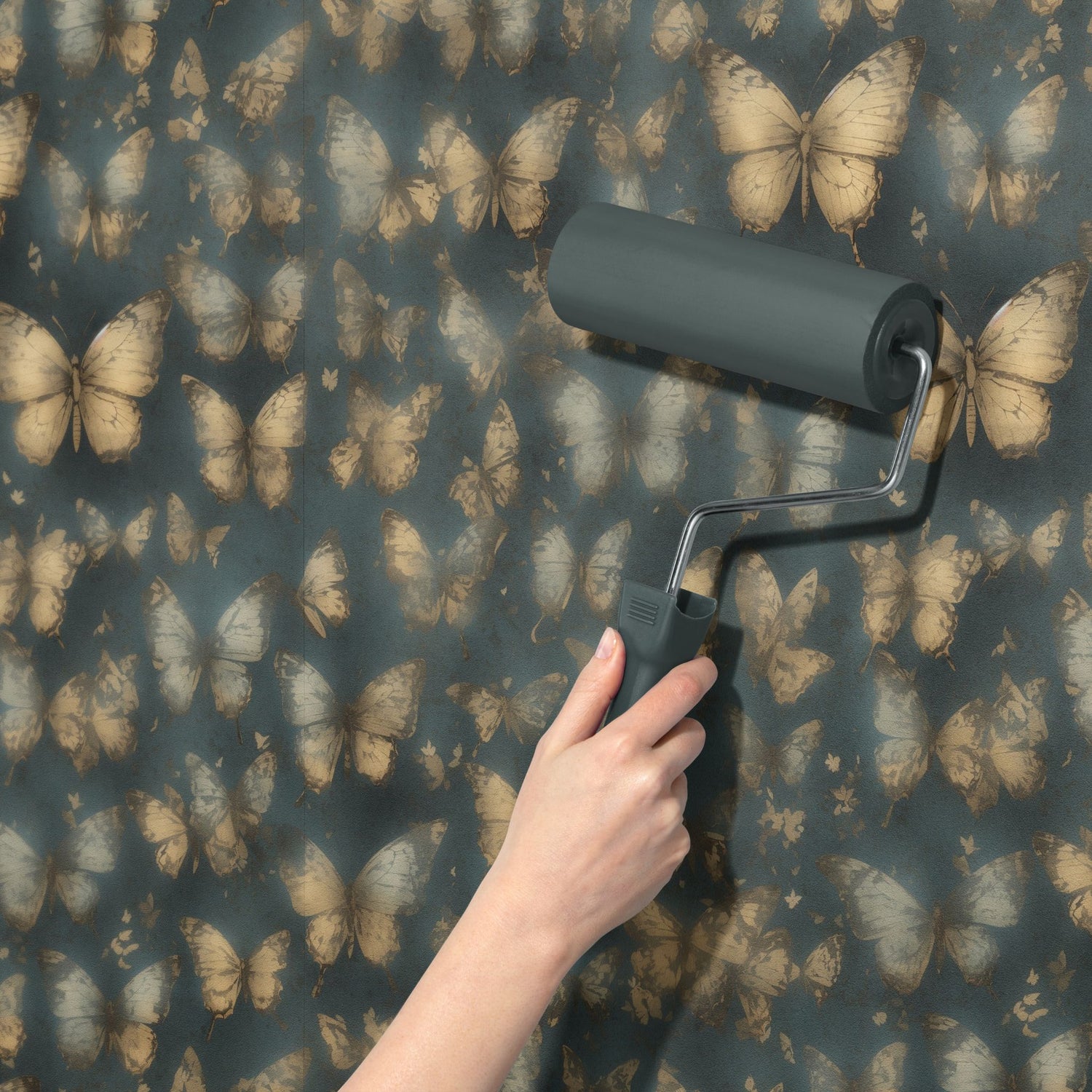 Graceful Flutter | Whimsical Nursery Butterfly Wallpaper Wallpaper Sckribbles