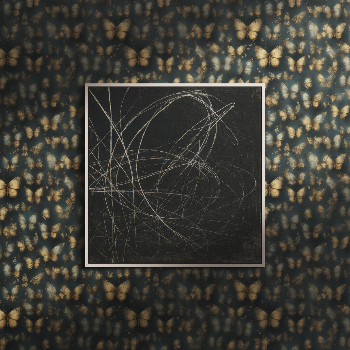 Graceful Flutter | Whimsical Nursery Butterfly Wallpaper Wallpaper Sckribbles