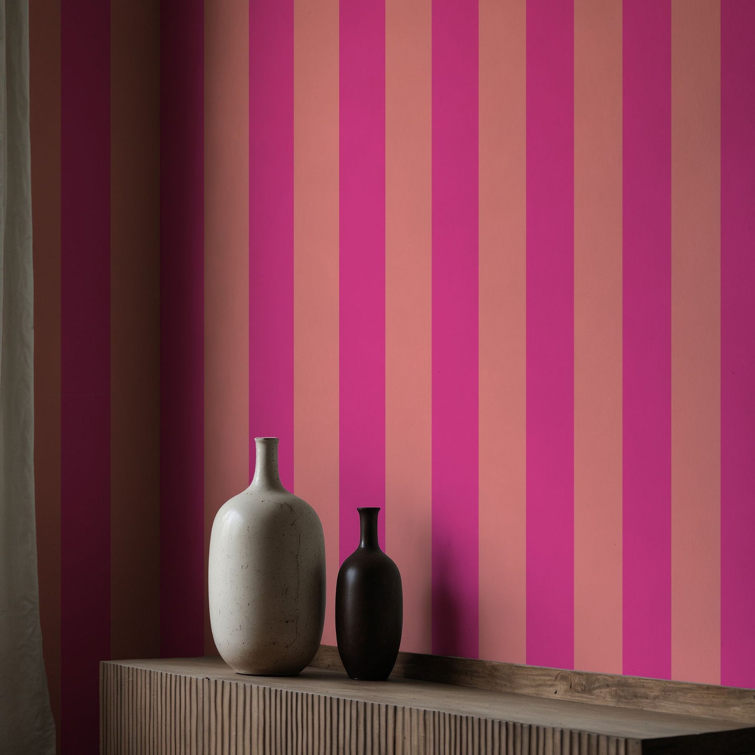 Circus Stripes | Bold Bright Colorful Vertical Striped Wallpaper Wallpaper Sckribbles