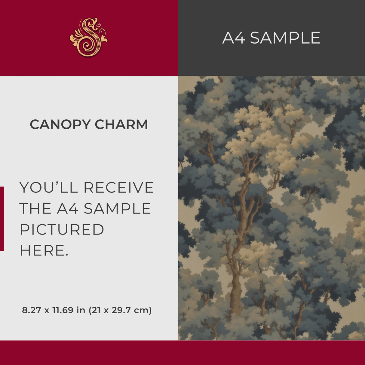 Canopy Charm | Moody Forest Aubusson Tapestry Trees Wallpaper