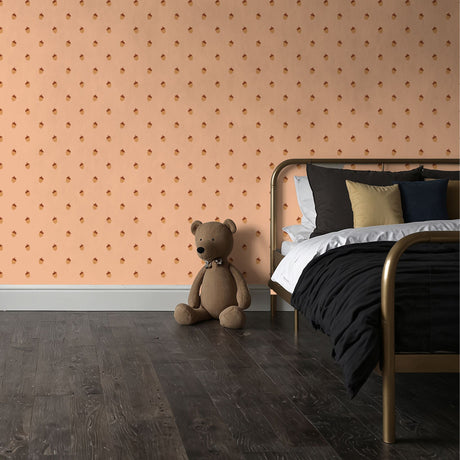 Little Oak | Fun Cute Acorn Children's Room Wallpaper Wallpaper Sckribbles
