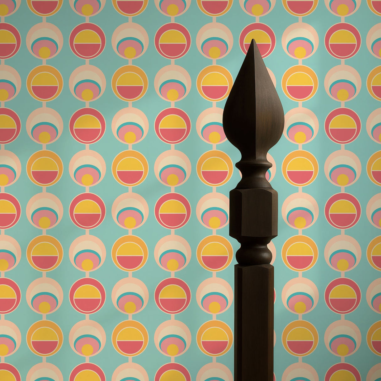 Sweet 70s | Cute Fun Pastel Circles 1970s Wallpaper Wallpaper Sckribbles