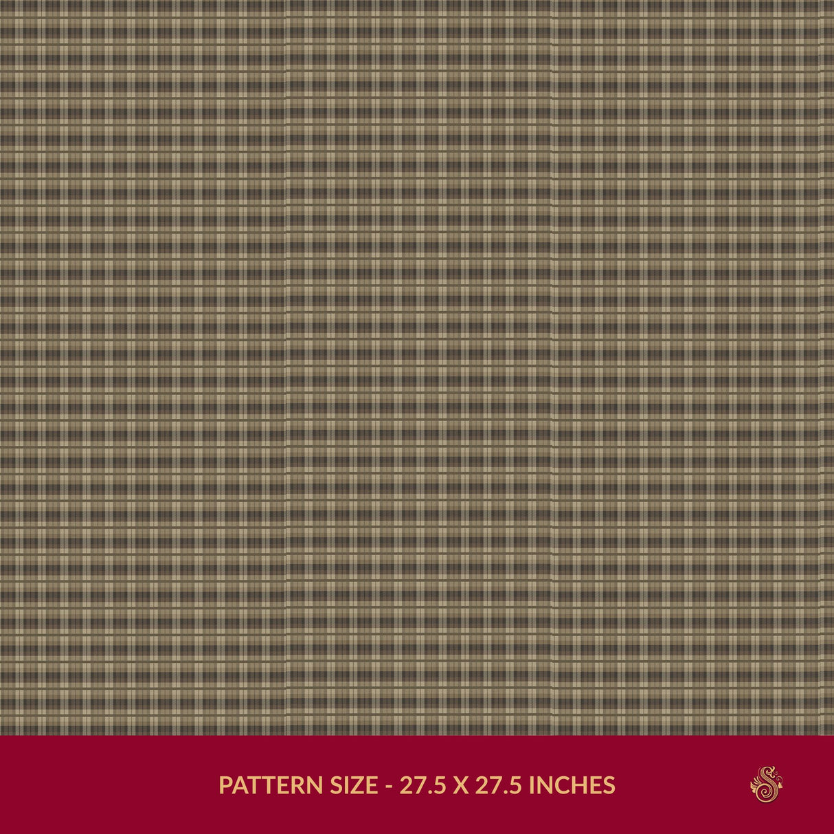 Stoneweave | Neutral Brown Classic Traditional Plaid Wallpaper Wallpaper Sckribbles
