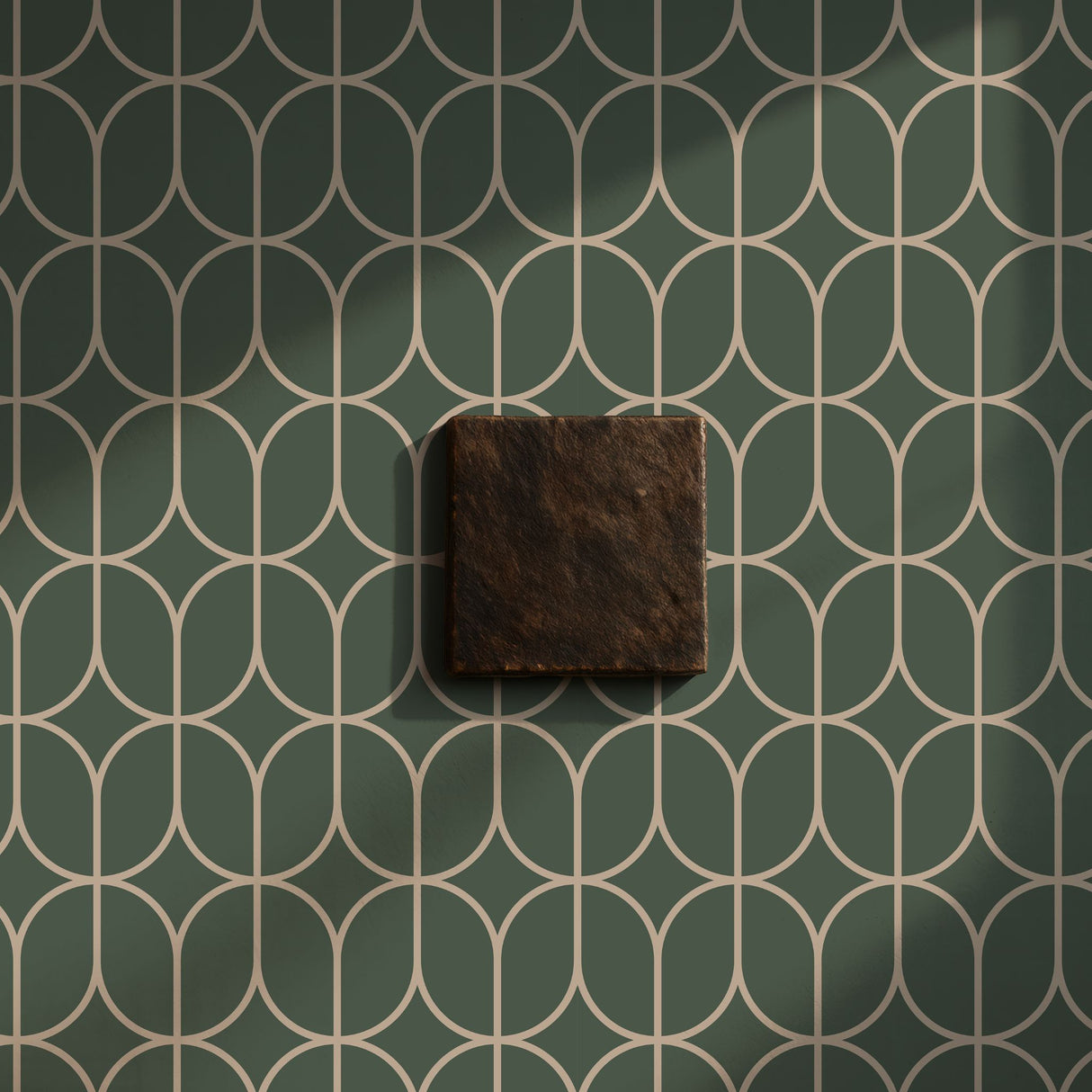 Oblong Intersect | Elegant Classic Geometrical Art Deco Wallpaper Wallpaper Sckribbles