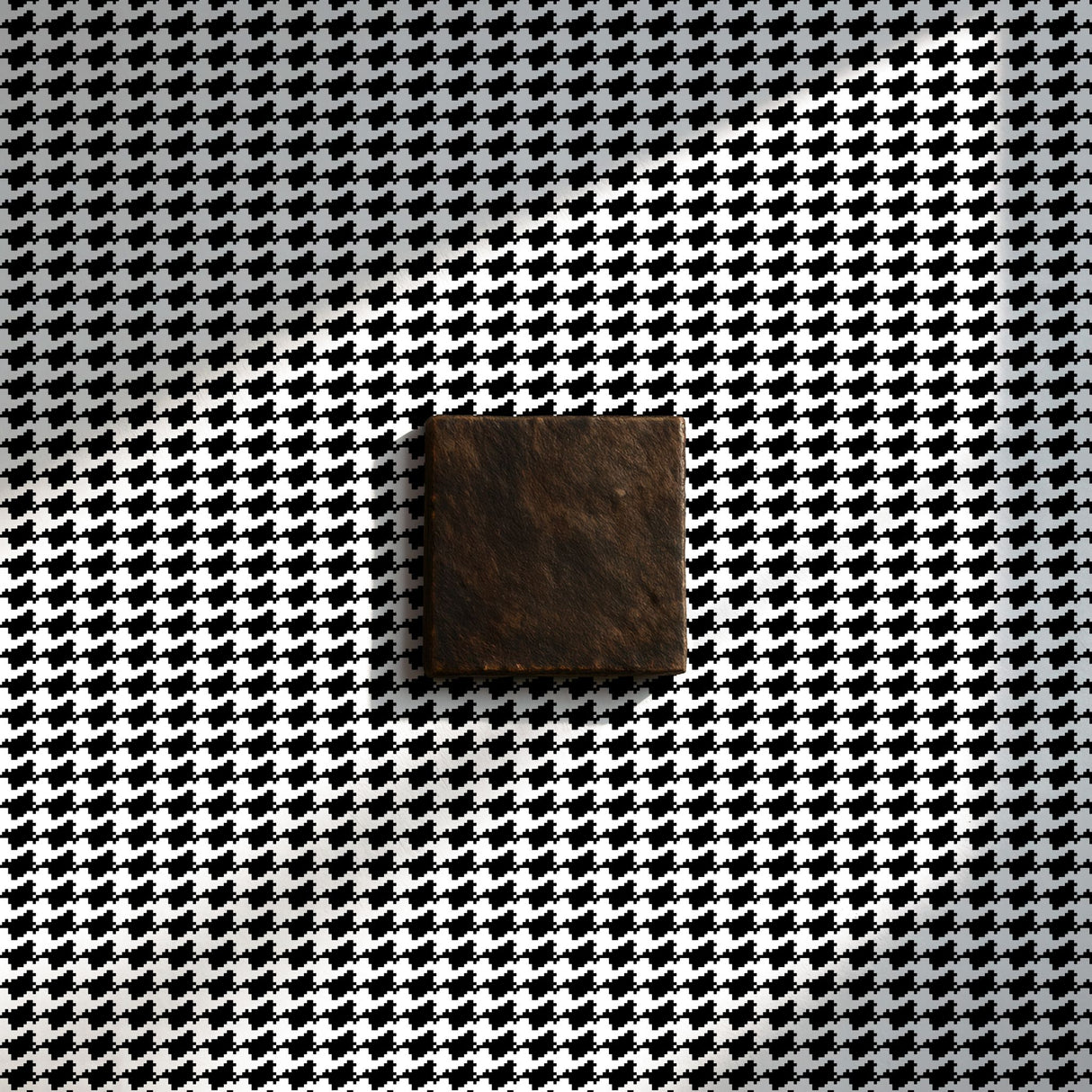 Techno Tweed | Classic Timeless Geometrical Pixelated Houndstooth Wallpaper Wallpaper Sckribbles