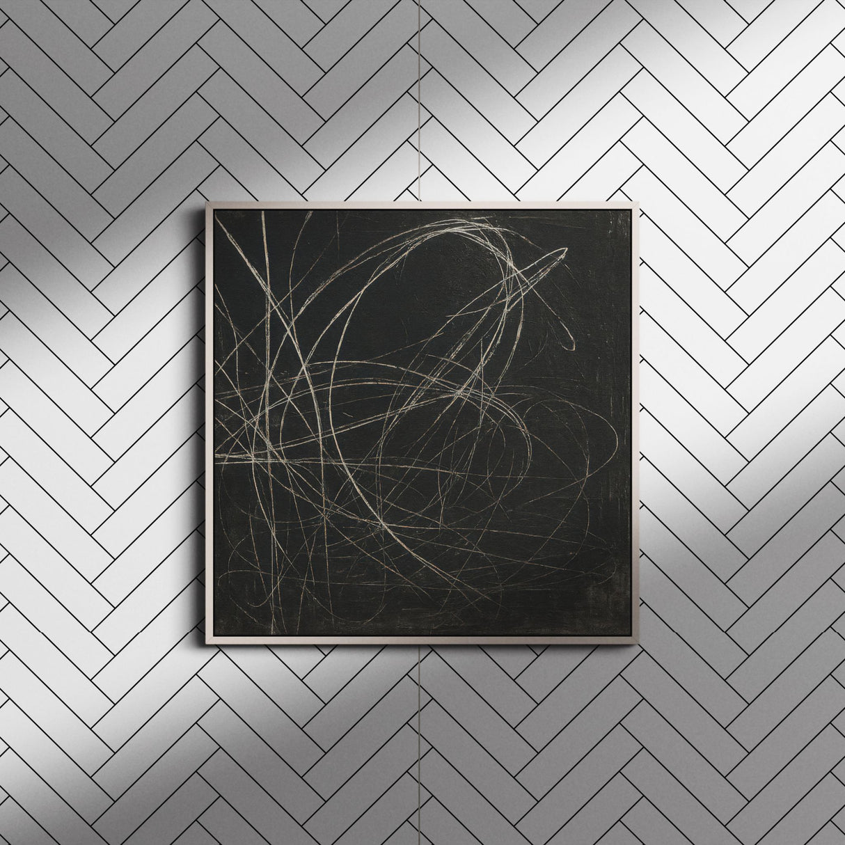 Classic Sub | Timeless Minimalist Geometrical Subway Tiles Wallpaper Wallpaper Sckribbles