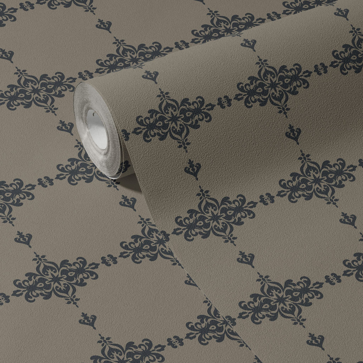 Crown Heritage | Classic French European Ornate Damask Wallpaper Wallpaper Sckribbles