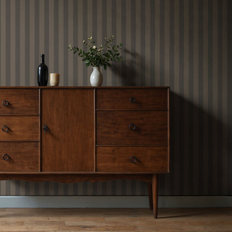 Subtle Stripes | Classic Muted Old-World Understated Striped Wallpaper Wallpaper Sckribbles