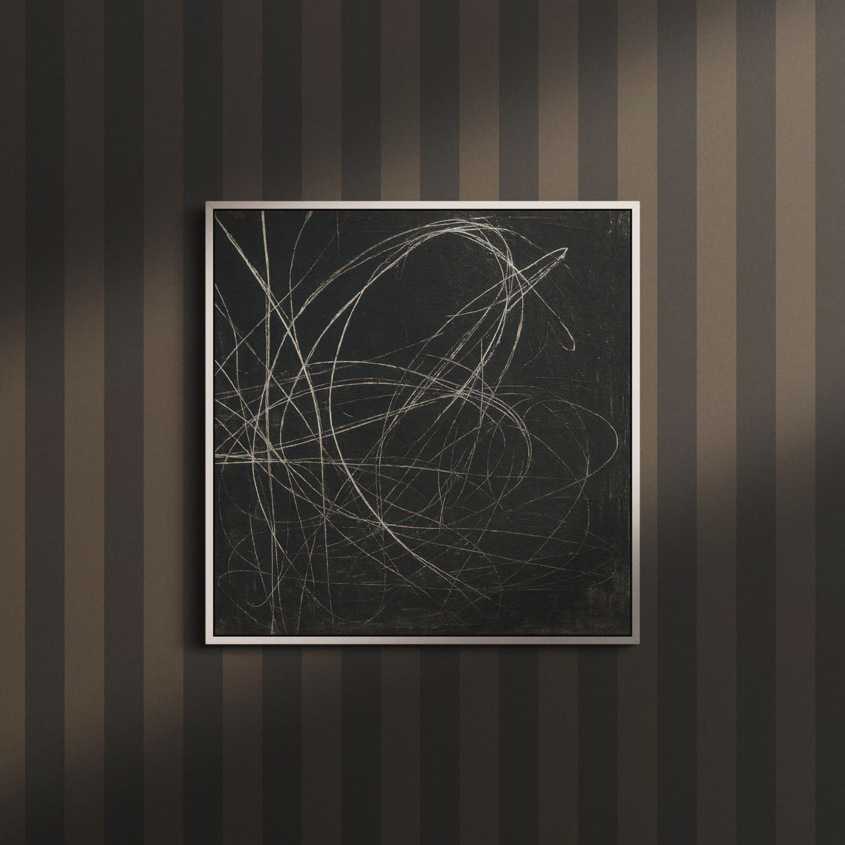 Subtle Stripes | Classic Muted Old-World Understated Striped Wallpaper Wallpaper Sckribbles