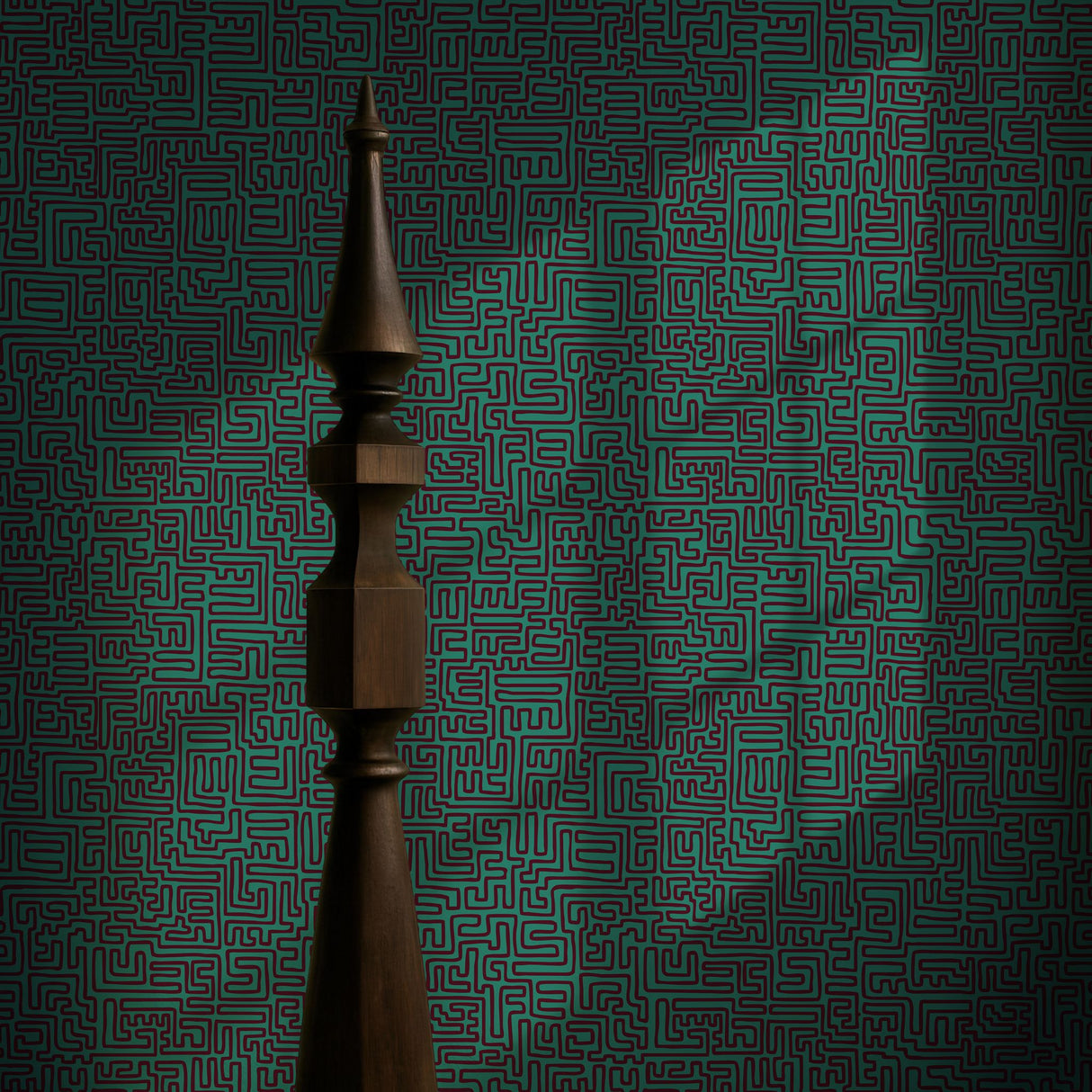 Maximalist Swirls | Cool Trendy Squiggly Bold Maze Wallpaper Wallpaper Sckribbles